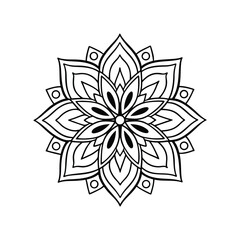 Obraz premium abstract floral mandala design