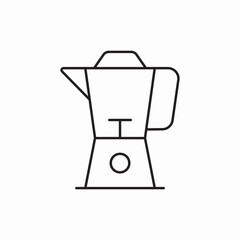 Coffee maker machine icon vector sign