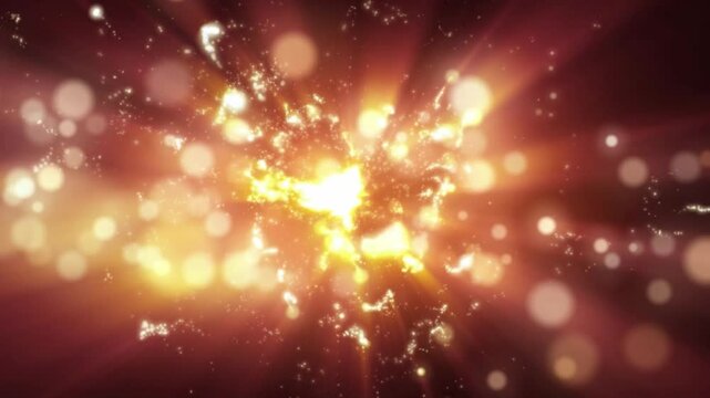 Abstract Fantasy Background Shiny Particles Dust Rays And Energy Flow Loop