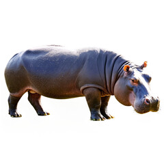 Fototapeta premium hippo isolated on transparent background