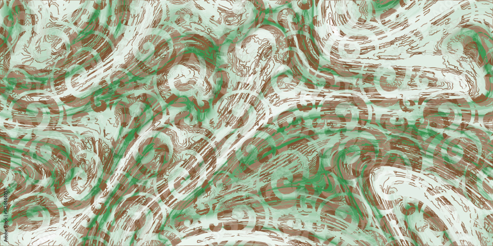 Aufkleber light green water color texture background. abstract watercolor clouds pattern in green tones. sprin
