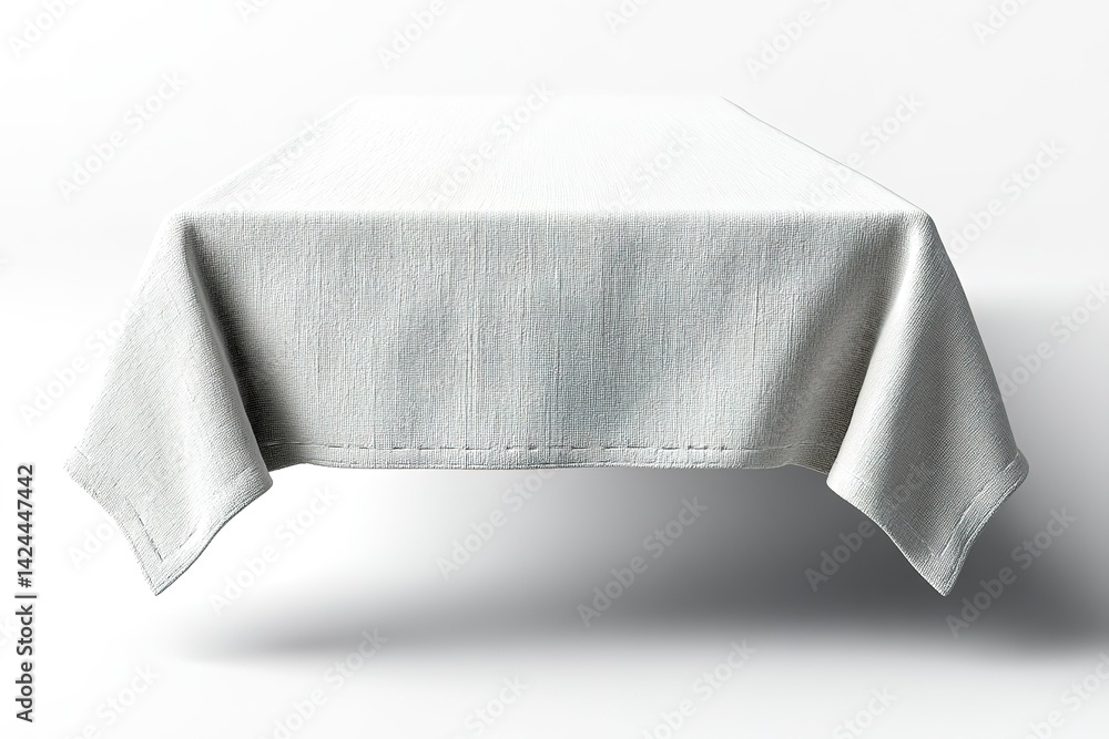 Poster tablecloth draped elegantly on a simple dining table set for a gathering in a cozy home setting duri