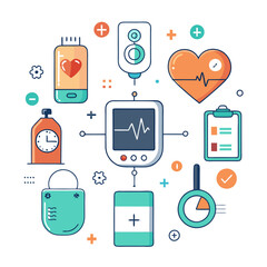 Medical Icons Concept Vector Illustration for Healthcare Design