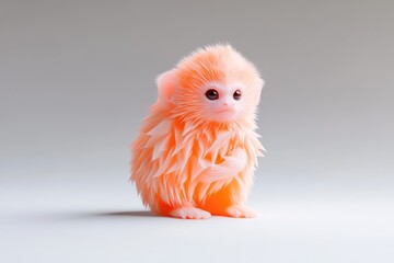 Obraz premium Adorable, fluffy, orange monkey
