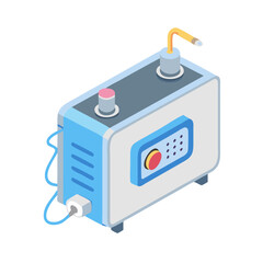 Isometric Depiction of Modern Laboratory Equipment on Black