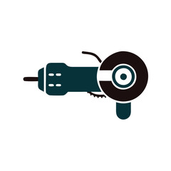 Angle Grinder Vector Illustration - Home Improvement Tool