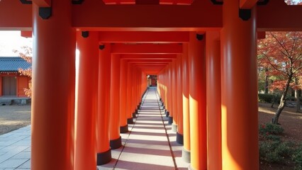 Realistic Art Picture of the Red Corridor