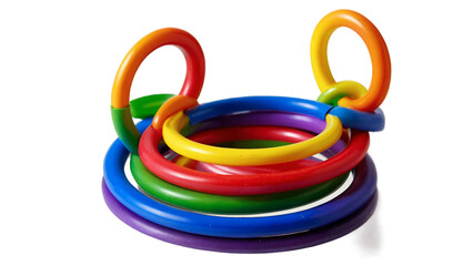 Fototapeta premium Classic Plastic Stacking Rings – Toy for Early Development