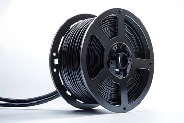 Retractable Extension Cord Reel with Black Housing