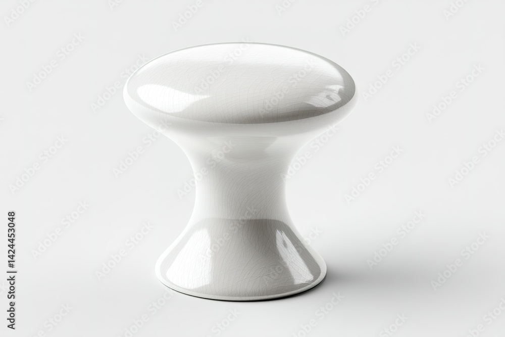 Aufkleber modern ceramic stool showcasing simple design and elegant form in minimalist setting