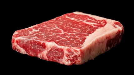 Beef steak cooked to medium well with a slightly pink center and firm texture.