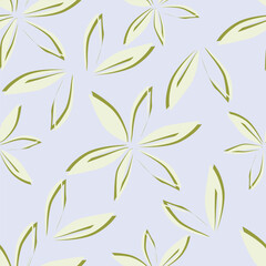 Vintage Floral patterns seamless background border embroidery ethnic batik retro. Flower motifs paisley batik. Blue silhouette watercolour flowers ikat design hand drawn. Vector illustration