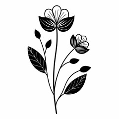  Vector flower Artwork. Whispers in bloom.