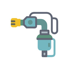 Fototapeta premium Cartoon style spray gun or watering device icon