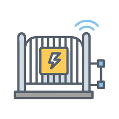 Smart Power Fence with Wireless Connectivity and Warning