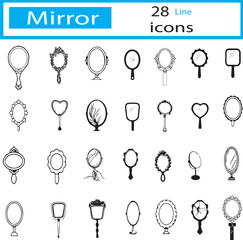 Mirror Icons vectors and illustration