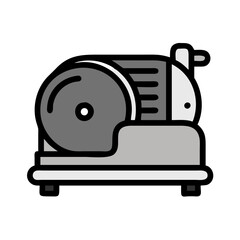 Slicer machine illustration for deli meats and cheeses