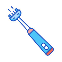 Cartoon electric mixer, hand blender for cooking, food