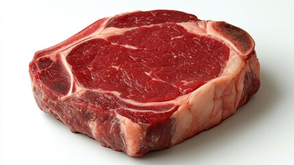 Obraz premium Juiceless, firm-texture steak resting before service.