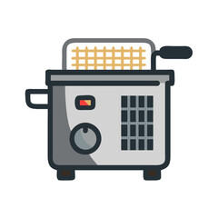 Isolated Deep Fryer Illustration for Cooking or Restaurant Use