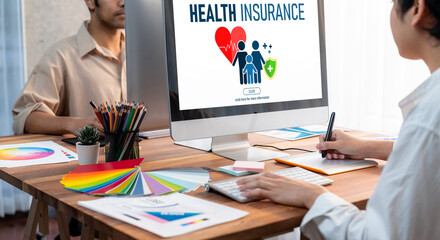 Health insurance web site brisk registration system for easy form filling