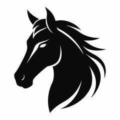 horse silhouette vector