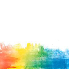 Abstract Watercolor Paint Gradient For Copy Space On White Background