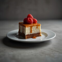 slice of cake on a plate