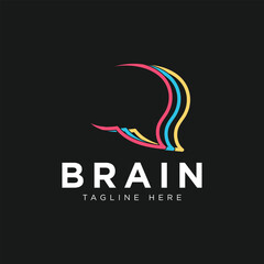 Brain logo designs concept, brain logo template 