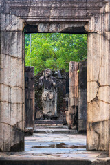 Quadrangle of the Ancient City of Polonnaruwa, Sri Lanka, showcasing ancient architecture.