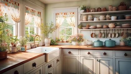 Fototapeta premium Vintage Küche