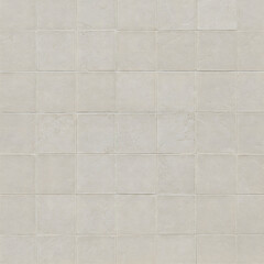 Naklejka premium Symmetrical arrangement of matte square light beige tiles