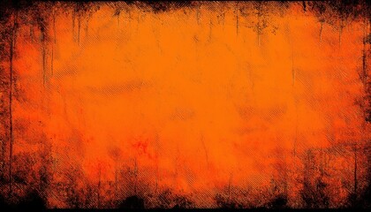 textured orange halloween background with dark grunge edges, perfect for web design, print media, and branding, high quality texture resource
