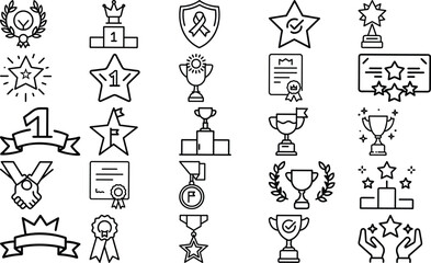 Versatile Award and Achievement Icons Collection