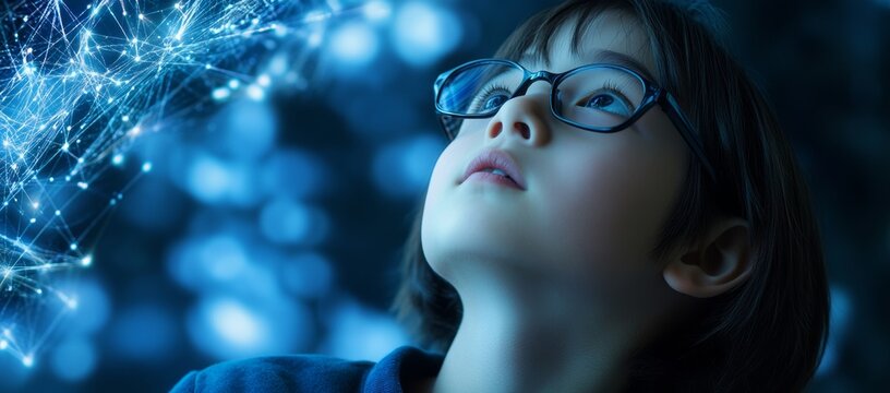 A digital chalkboard style is used to represent Pediatric Neurology, focusing on brain disorders including epilepsy and cerebral palsy for children