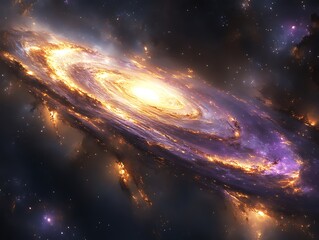 Spiral Galaxy in Deep Space (7)
