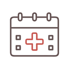 Obraz premium Calendar with Plus Icon Representing Medical Appointment Scheduling and Health Management