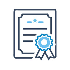 Fototapeta premium Certificate Icon Representing Award of Appreciation and Recognition