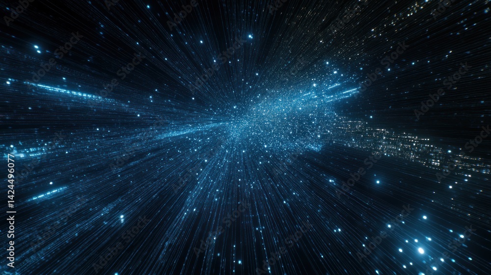 Poster hyper-space tunnel: a journey through the cosmic web