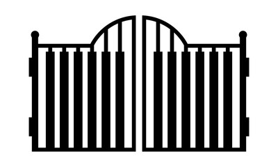 simple gate logo vector