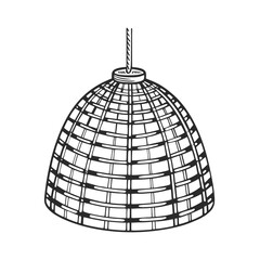 Handwoven Bamboo Lampshade – Boho Natural Pendant Light Cover for Ceiling or Table Lamp | Eco-Friendly Rattan Lighting Décor