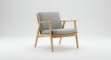 Fototapeta premium 3D Modern Chair Isolated on White