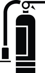 This isolated vector, sillhouette  illustration shows a black gas pump, a symbol of liquid fuel.