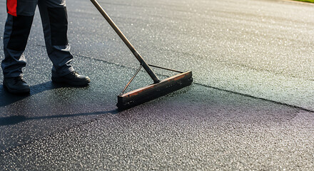 Road Repair and Maintenance Asphalt Sealcoating