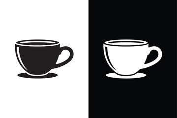 Coffee Cup icon vector on White Background ,Vector Art Illustration on white background.