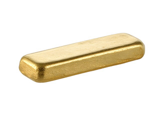 A rectangular gold bar with rounded edges