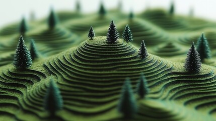 Terraced Hills, Miniature Forest