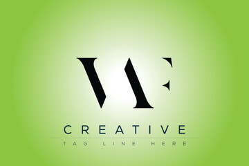 VAF abstract letter logo design. This logo is designed by three abstract letters.