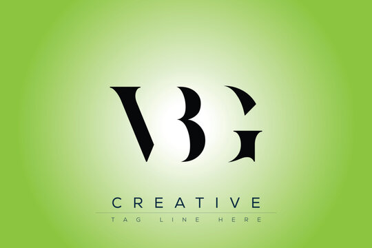 VBG abstract letter logo design. This logo is designed by three abstract letters.