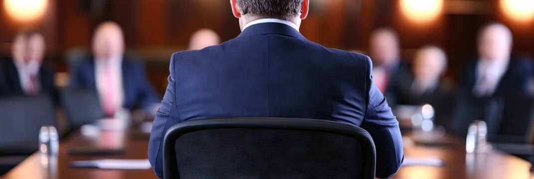 city council concept with mayor and councilmembers in city hall